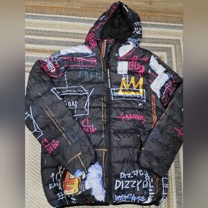 Members Only + Jean Michel Basquiat Collab Puffer Jacket